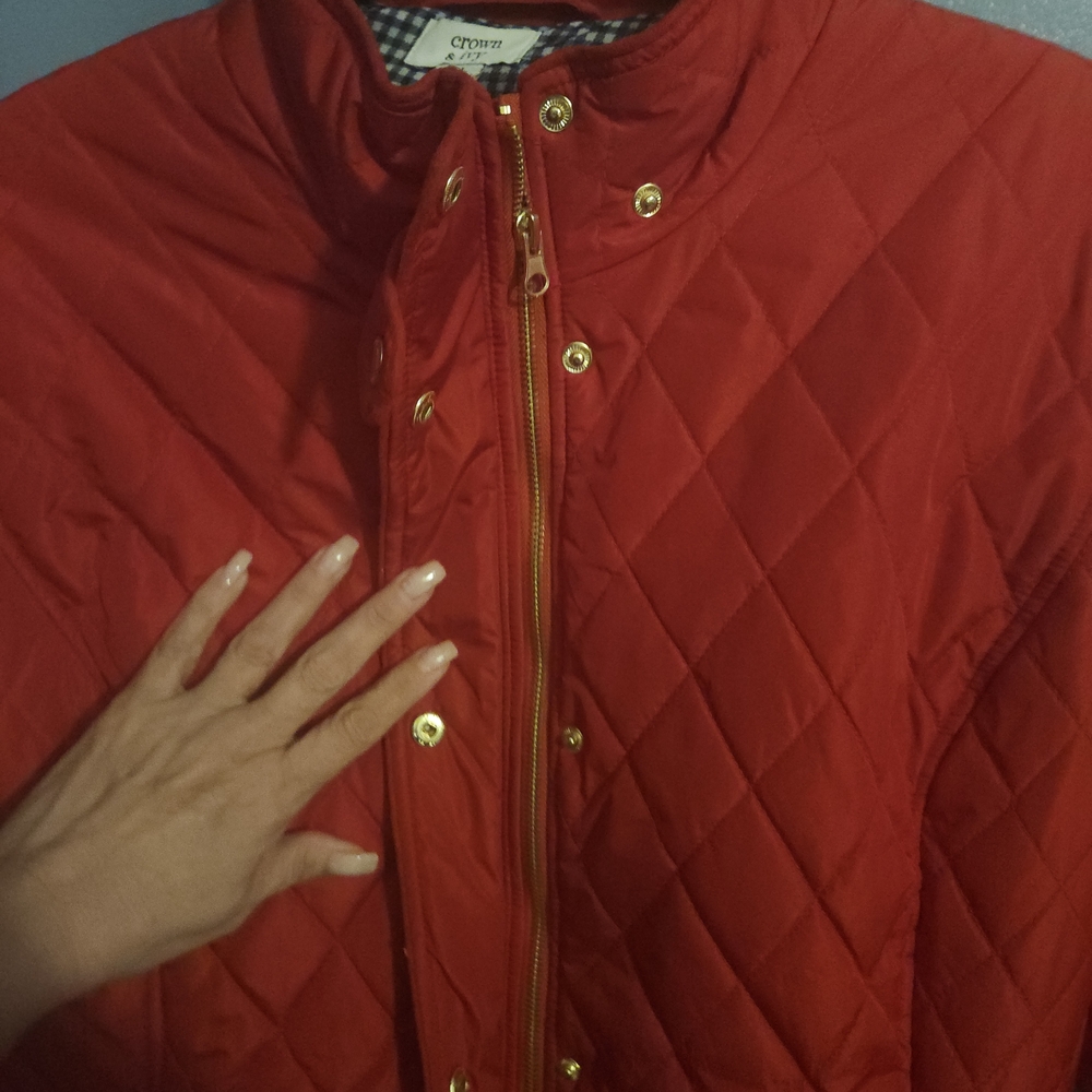 Red Quilted Jacket - Picture 4 of 6